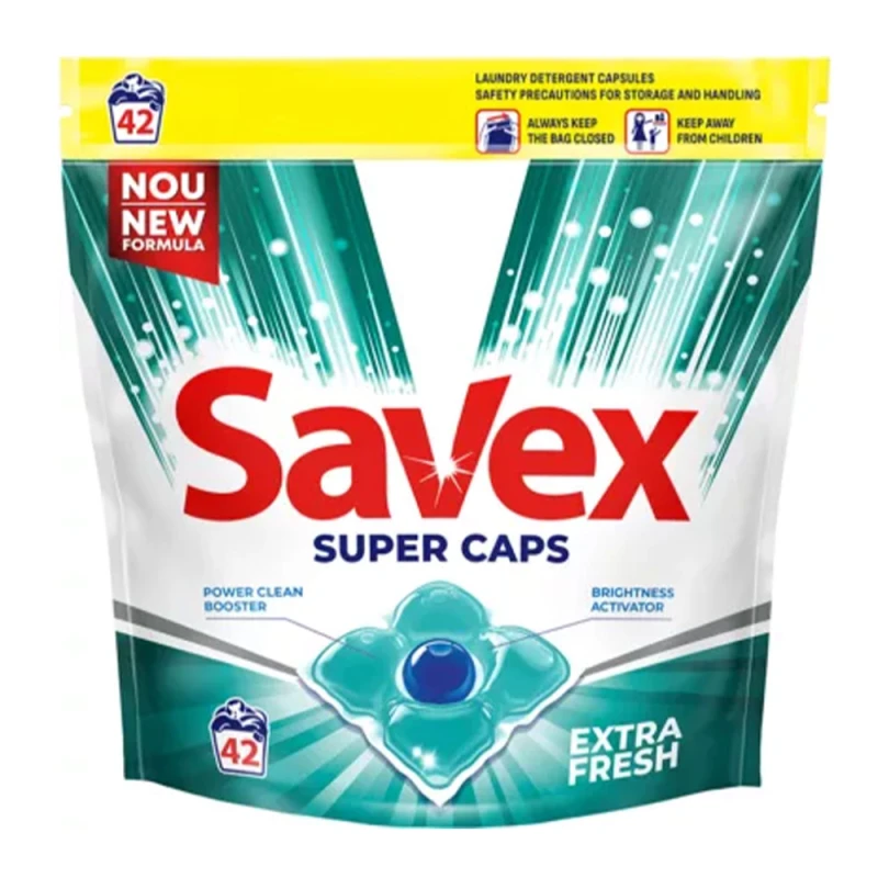 Detergent Capsule Savex Super Caps Extra Fresh 42 buc
