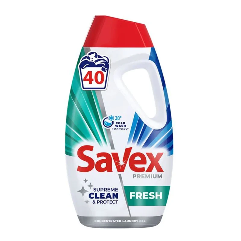 Detergent de rufe lichid Savex Fresh 40 spalari 1.8L