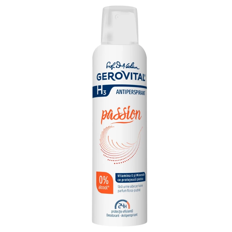 Antiperspirant Gerovital H3 Passion 150ml
