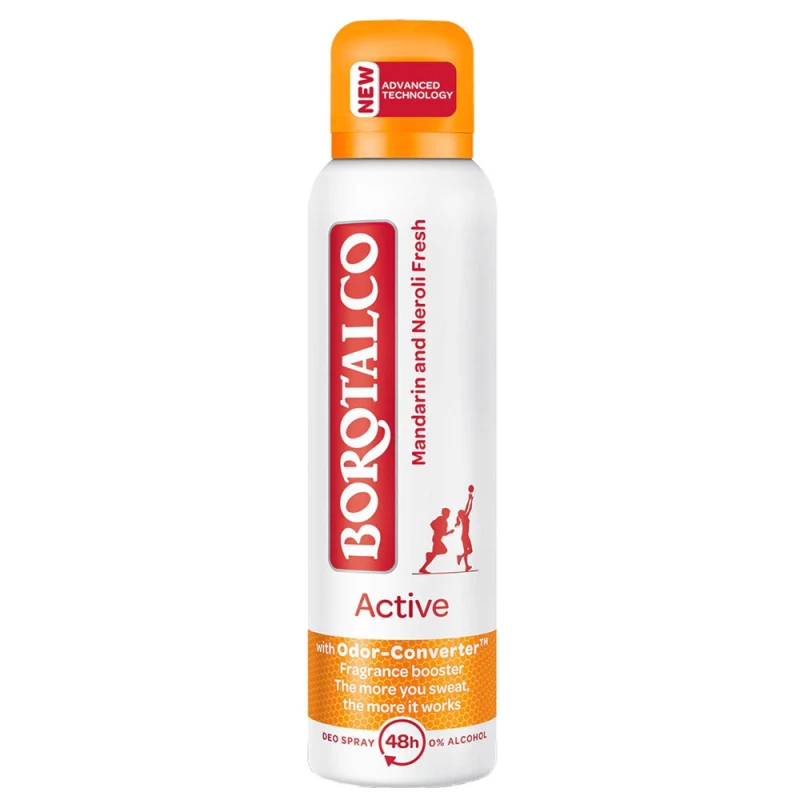 Antiperspirant Deo Borotalco 48h Active Mandarina 150ml
