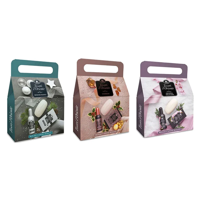 Caseta Cadou Tesori EDT 100ml Sapun 150ml Orchidea Moschio Bianco Hammam