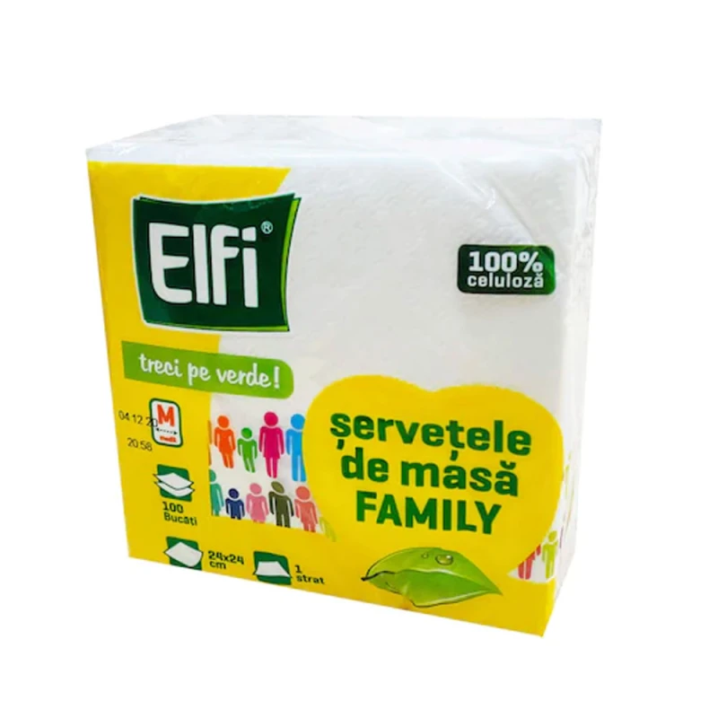 Servetele de masa 25x25cm 1str Elfi 100buc