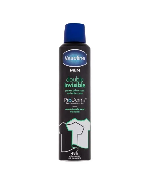 Deodorant Vaseline Men Double Invisible 250ml 